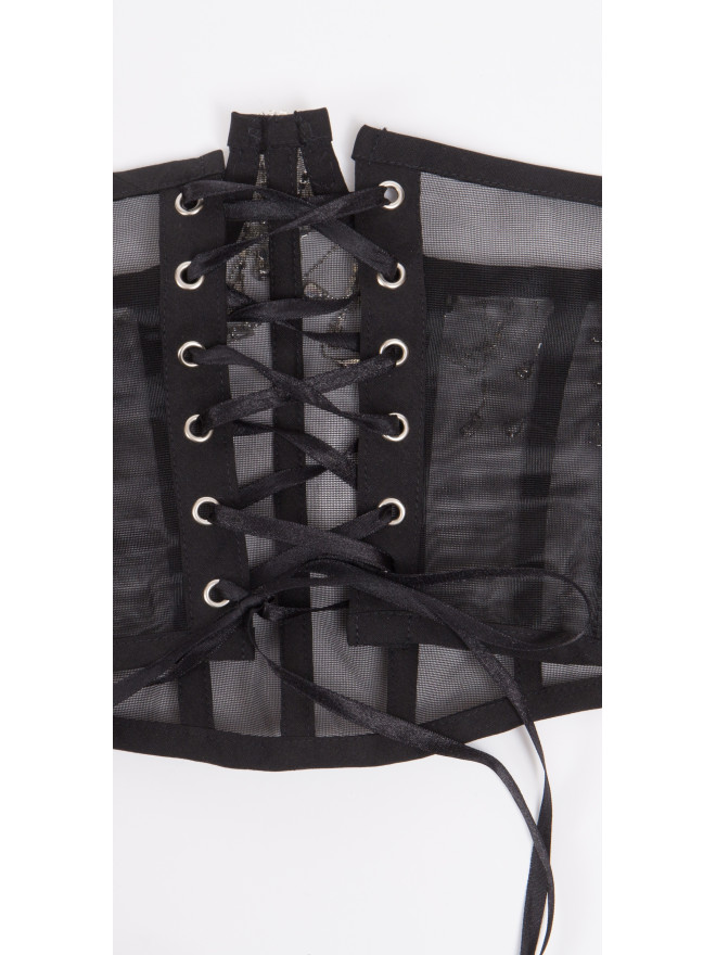 Corset Emily Black mesh