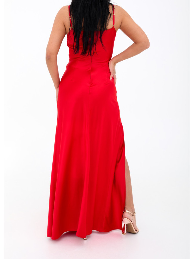 Mellani satin silk red